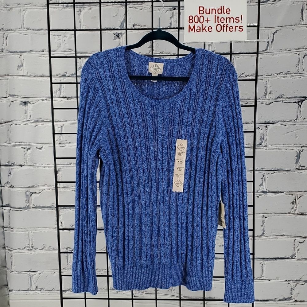 Blue Sweater St John's Bay Soft Very Pretty